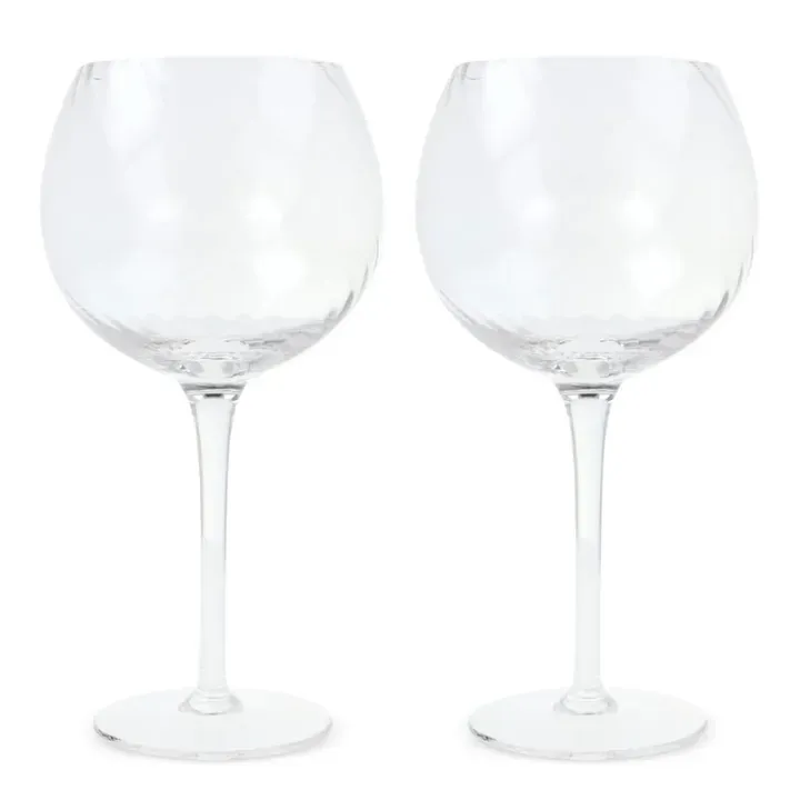 Byon Opacity set of 2 wineglasses with stylish glass pattern 470ml - LT53024 (N0004)